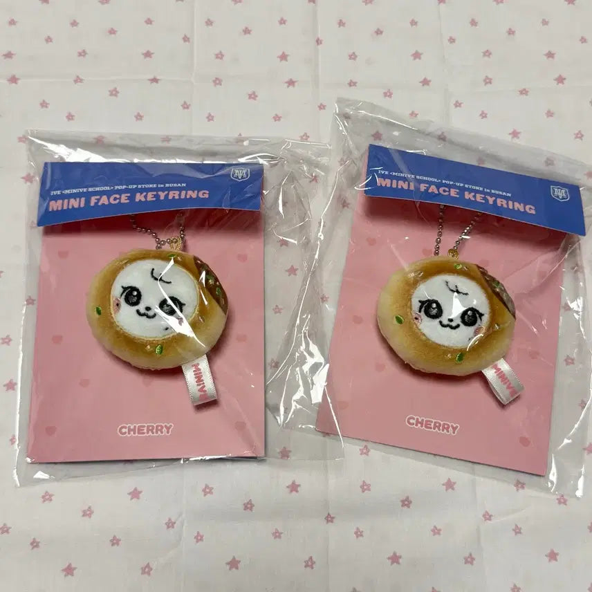 [BUNJANG] IVE Wonyoung Cherry Mini Face Seed Hotteok Keyring / 아이브 미니브 체리 미니 페이스 씨앗호떡 키링 장원영 부산 팝업