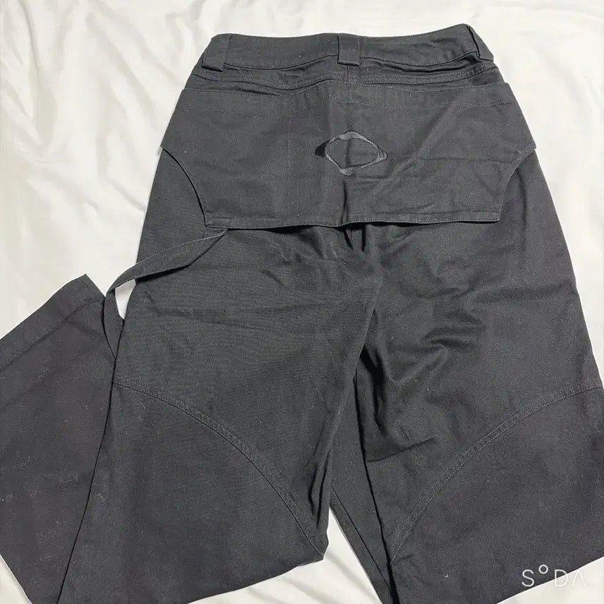 [BUNJANG] Mischief Apron Pocket Work Pants Black S / 미스치프 에이프런 포켓 워크 팬츠 블랙 S