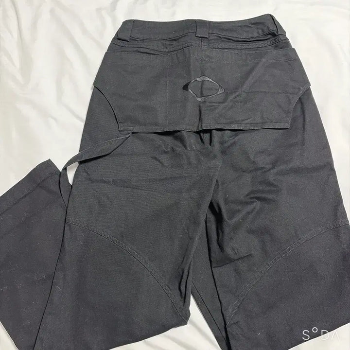 [BUNJANG] Mischief Apron Pocket Work Pants Black S / 미스치프 에이프런 포켓 워크 팬츠 블랙 S