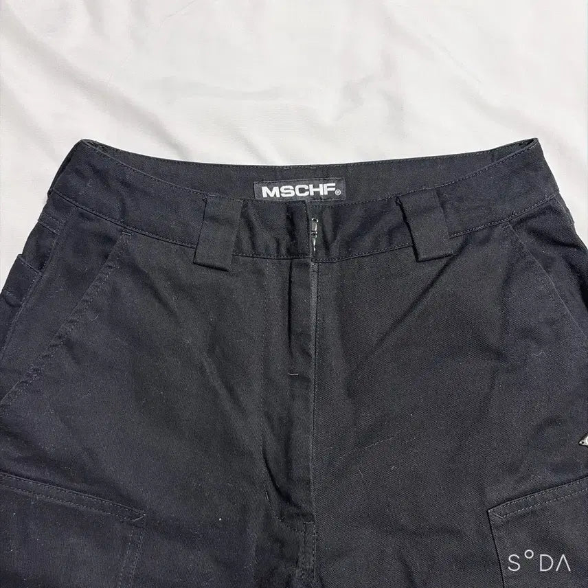 [BUNJANG] Mischief Apron Pocket Work Pants Black S / 미스치프 에이프런 포켓 워크 팬츠 블랙 S