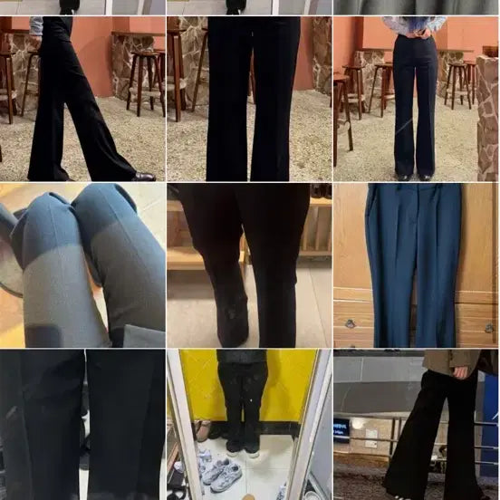 [BUNJANG] Woohee Twill Bootcut Slacks - Black / 우이 트윌 부츠컷 슬랙스 블랙