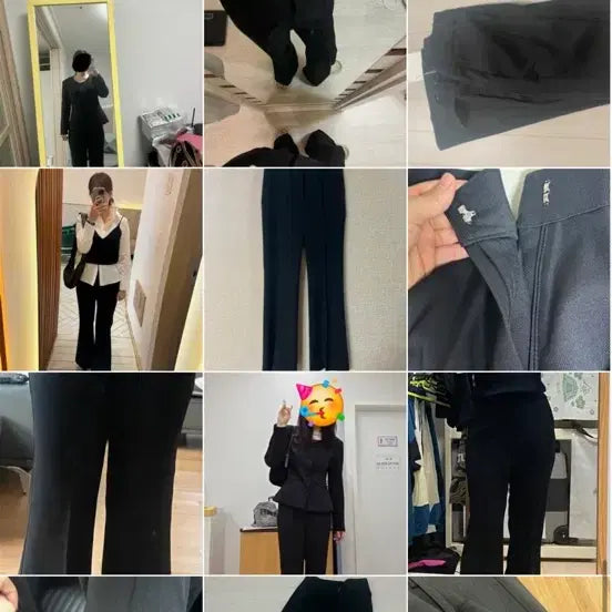 [BUNJANG] Woohee Twill Bootcut Slacks - Black / 우이 트윌 부츠컷 슬랙스 블랙