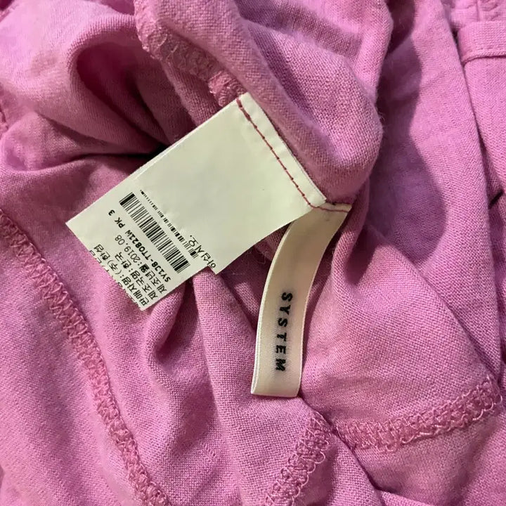 [SOLD OUT] 시스템 핑크색 목폴라 긴팔 티셔츠