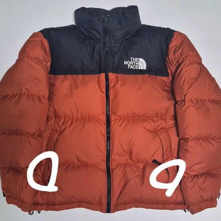 [BUNJANG] The North Face Nuptse Goose Down Puffer Jacket / (M/95) 노스페이스 눕시 패딩 오렌지 구스 다운