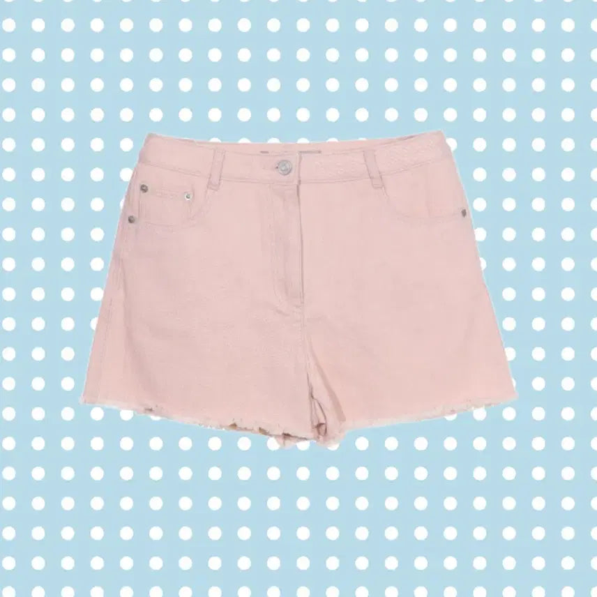 [BUNJANG] 8 Seconds Pink Denim Shorts / 에잇세컨즈 핑크 데님 반바지