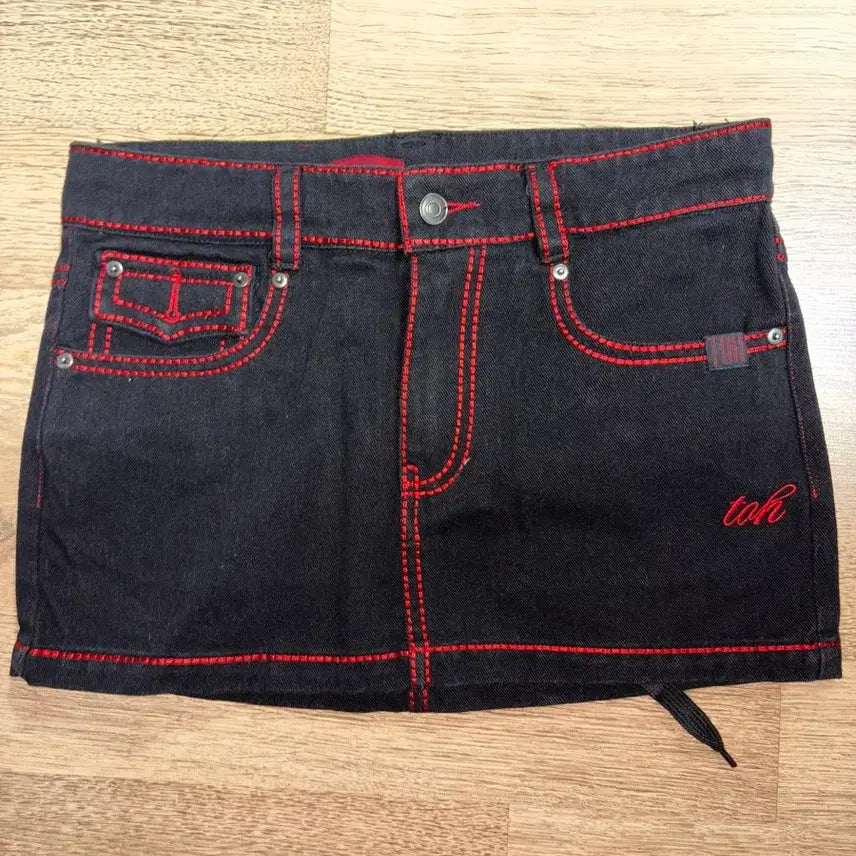 [BUNJANG] TOH Cherry Low Mini Skirt Size 2 / TOH 티오에이치 체리 로우 미니스커트 2