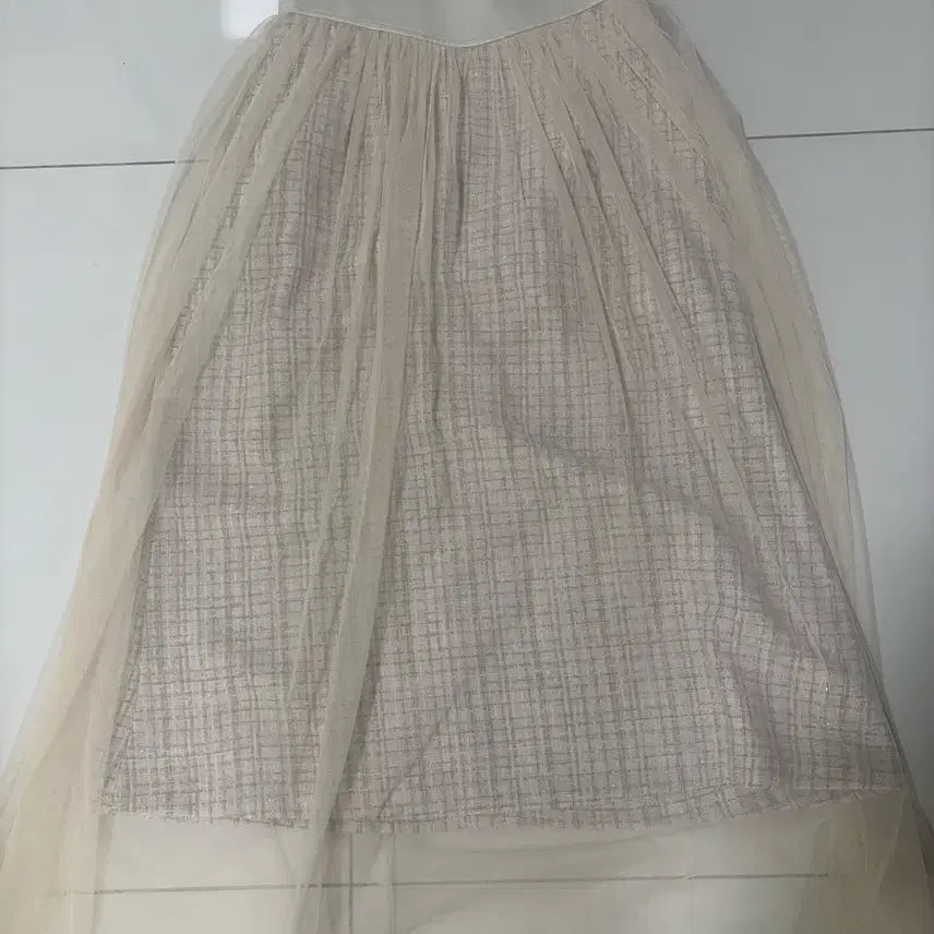 [BUNJANG] Imported Leather High-Waist Long Skirt / (반택O) 수입의류 가죽 하이웨스트 롱샤 트위드 스커트 S