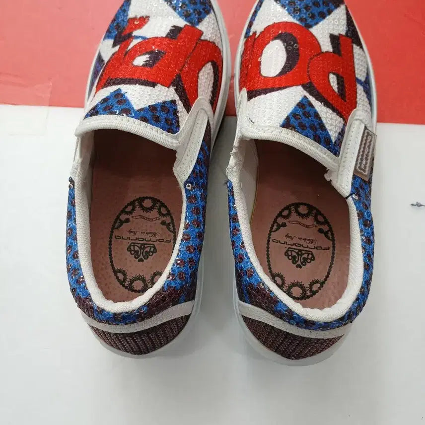 [BUNJANG] Fornarina Sequin Slip-on Shoes (Women&