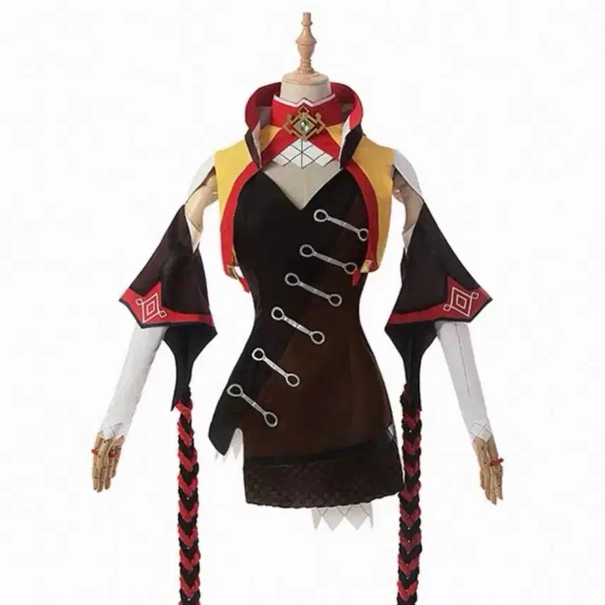 [BUNJANG] Genshin Impact Xinyan Cosplay Costume Set / 원신 신염 코스프레 의상 + 가발