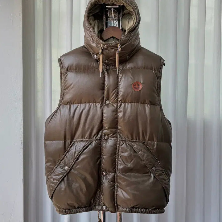 [BUNJANG] Polo Ralph Lauren Leather Pony Two-Way Puffer Vest / [L]폴로 랄프로렌 레더 포니 투웨이 푸퍼 패딩 베스트