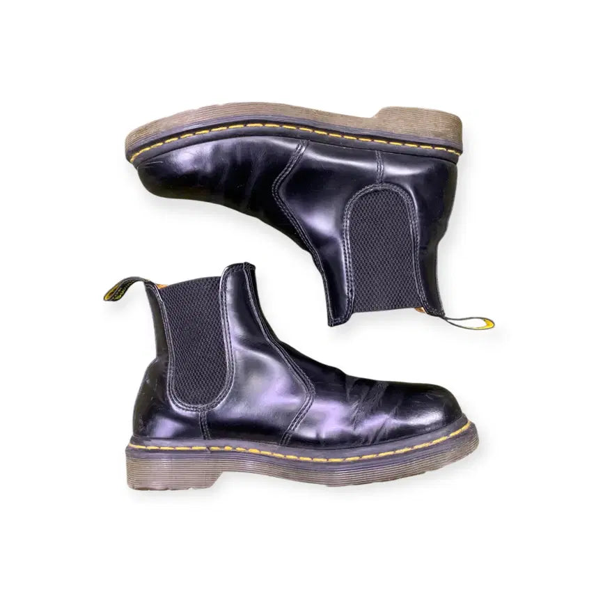 [BUNJANG] Dr. Martens 2976 Black Chelsea Boots Leather Boots / 240)닥터마틴 2976 블랙 첼시부츠 레더부츠 리얼레더 가죽부츠 워커