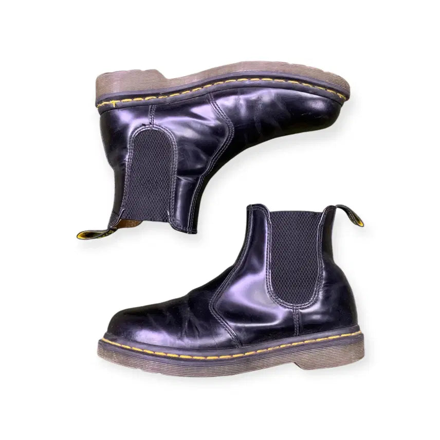 [BUNJANG] Dr. Martens 2976 Black Chelsea Boots Leather Boots / 240)닥터마틴 2976 블랙 첼시부츠 레더부츠 리얼레더 가죽부츠 워커
