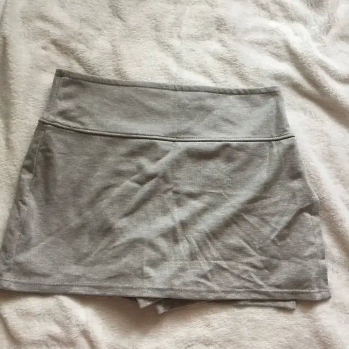 [BUNJANG] Gray Mini Skirt with Shorts / 회색 미니 스커트 (바지 내장/치마바지)