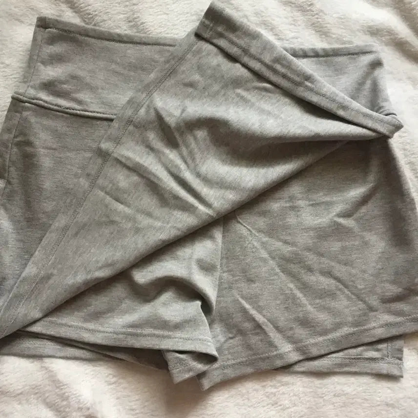 [BUNJANG] Gray Mini Skirt with Shorts / 회색 미니 스커트 (바지 내장/치마바지)