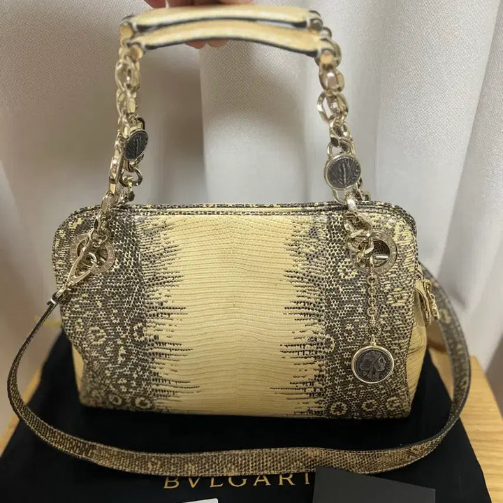 [BUNJANG] BVLGARI Lizard Chain Mini Bag / 불가리 리자드 체인 숄더 크로스백 / BVLGARI 코인참 빈티지 숄더백
