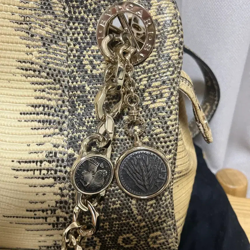 [BUNJANG] BVLGARI Lizard Chain Mini Bag / 불가리 리자드 체인 숄더 크로스백 / BVLGARI 코인참 빈티지 숄더백