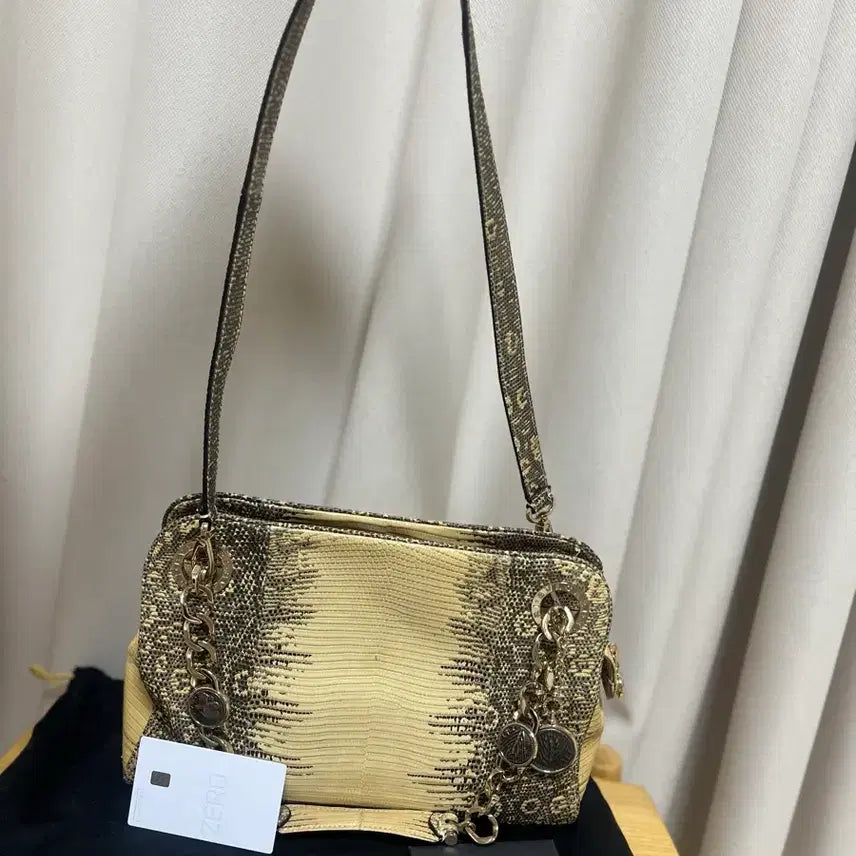 [BUNJANG] BVLGARI Lizard Chain Mini Bag / 불가리 리자드 체인 숄더 크로스백 / BVLGARI 코인참 빈티지 숄더백