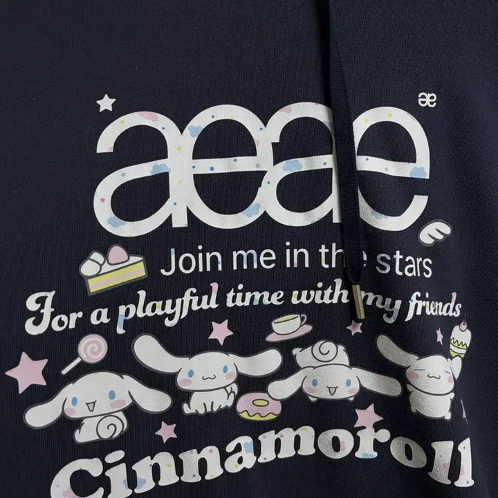 [SOLD OUT] aeae 시나모롤 후드티 네이비 0사이즈