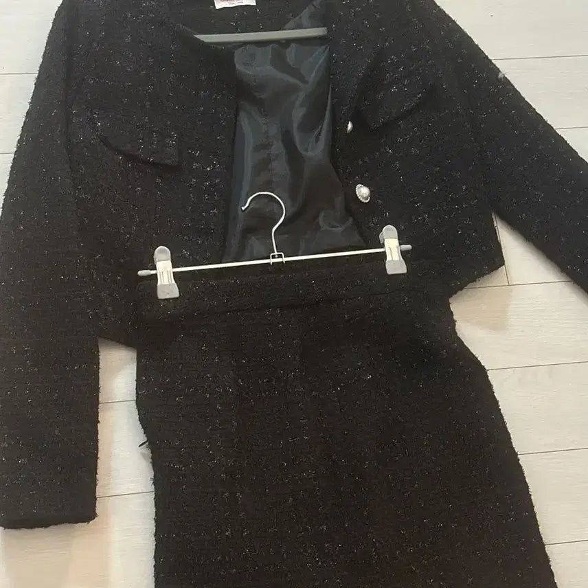[BUNJANG] Tweed Jacket and Skirt Set / 트위드 자켓+치마 세트