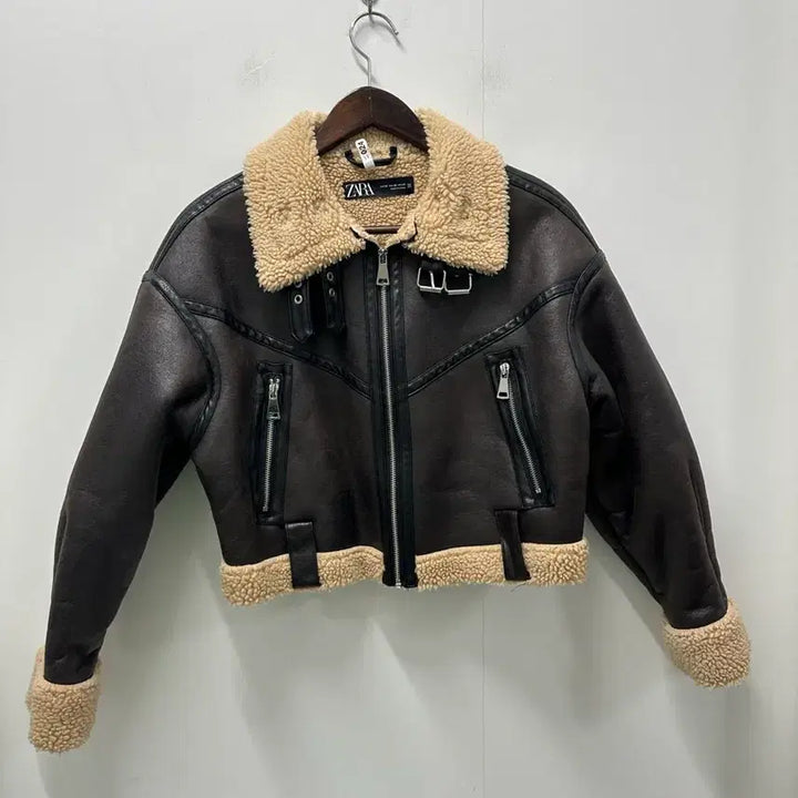 [BUNJANG] Zara Vintage Crop Mustang Jacket 85 / [만원 아라비아빈티지]자라 크롭 무스탕 자켓 85