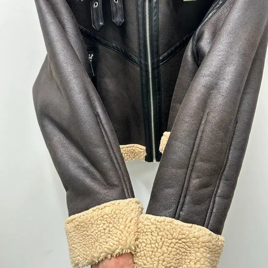 [BUNJANG] Zara Vintage Crop Mustang Jacket 85 / [만원 아라비아빈티지]자라 크롭 무스탕 자켓 85