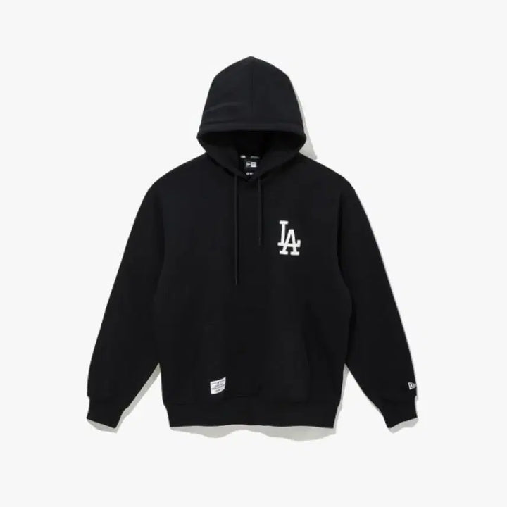 [BUNJANG] MLB LA Dodgers Patched Hoodie Black (Size M) / 뉴에라 NEW ERA MLB LA 다저스 패치드 후드티 블랙 M사이즈