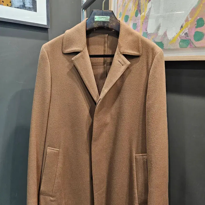 [BUNJANG] Lardini Camel Loro Piana Single Coat / 라르디니 카멜 로로원단 싱글 코트