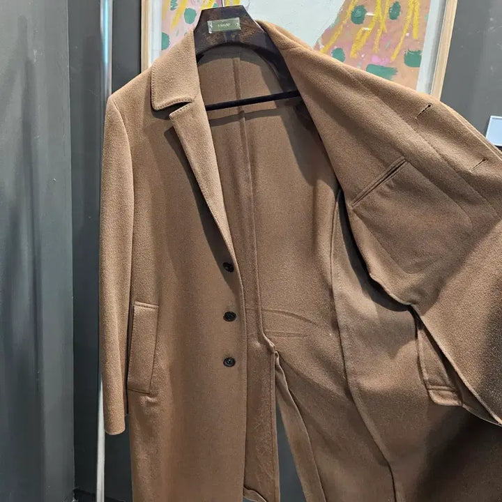 [BUNJANG] Lardini Camel Loro Piana Single Coat / 라르디니 카멜 로로원단 싱글 코트