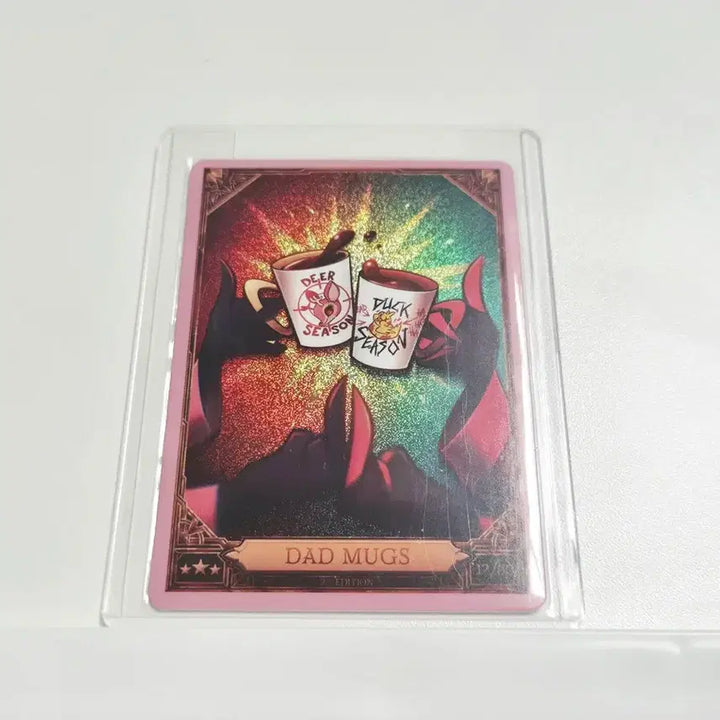 [BUNJANG] Hazbin Hotel Alastor &amp; Lucifer Mug &amp; Trading Card / 핑크 포일 아빠 머그컵/루시퍼 알래스터 카드/ 해즈빈 트레카 12