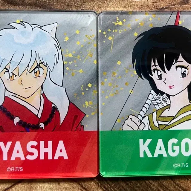 [BUNJANG] InuYasha Acrylic Coaster Set (InuYasha, Kagome, Miroku, Sango) / 이누야샤 원화 트레이딩 아크릴 코스터 (이누야샤, 가영, 미륵, 산고)