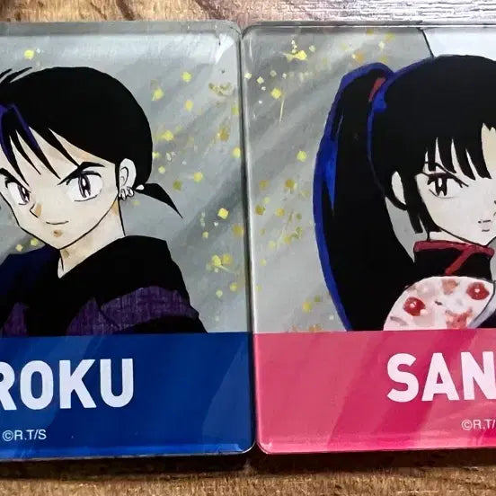 [BUNJANG] InuYasha Acrylic Coaster Set (InuYasha, Kagome, Miroku, Sango) / 이누야샤 원화 트레이딩 아크릴 코스터 (이누야샤, 가영, 미륵, 산고)