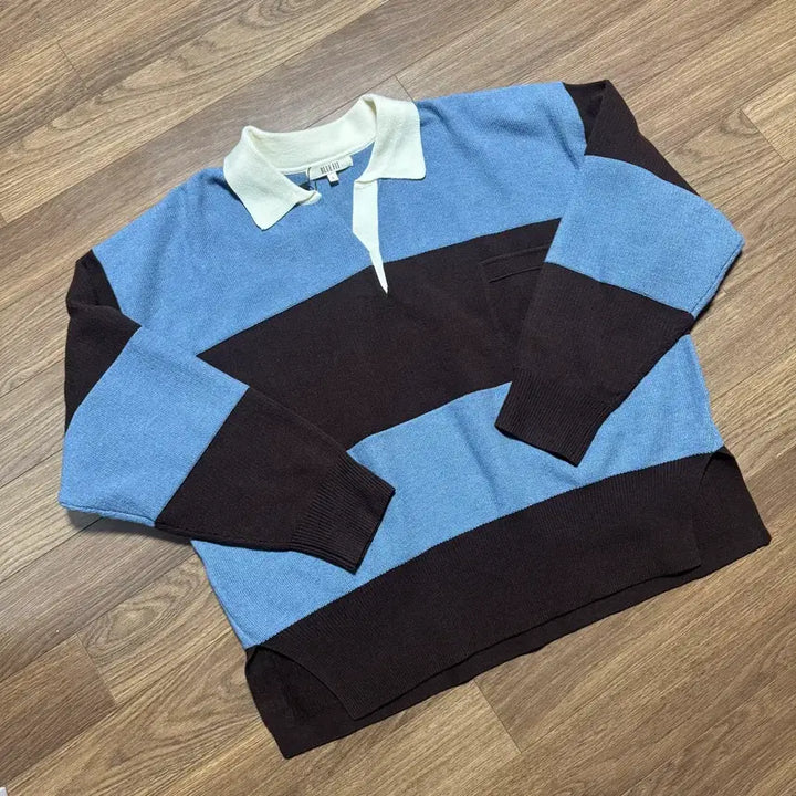 [BUNJANG] Bluefit Striped Knit Sweater / 블루핏 단가라 니트 L