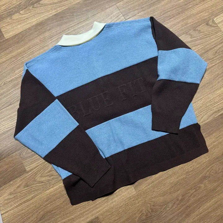 [BUNJANG] Bluefit Striped Knit Sweater / 블루핏 단가라 니트 L