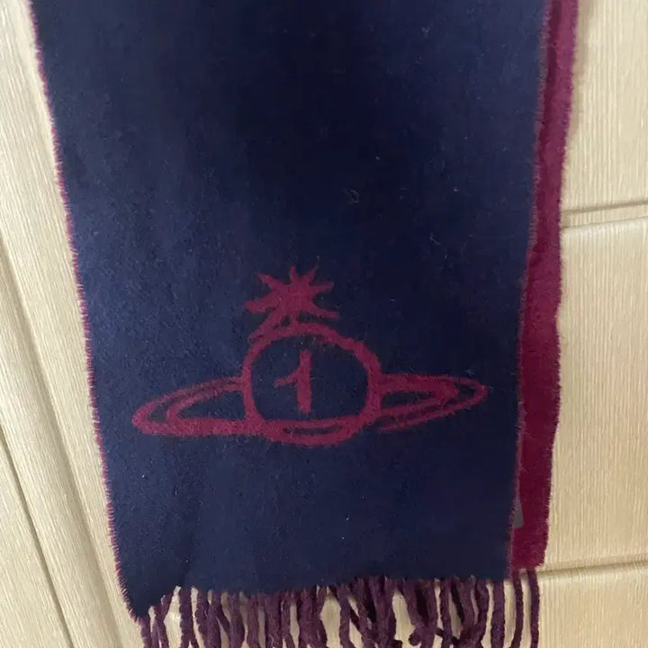 [BUNJANG] Vivienne Westwood Navy Scarf / 비비안웨스트우드 네이비 머플러