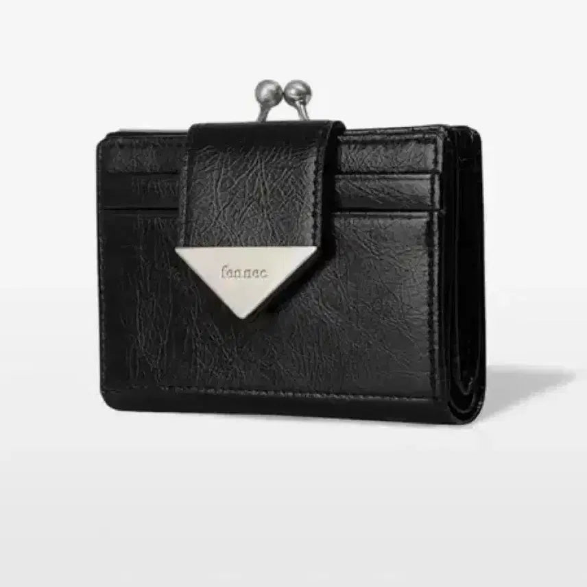 [BUNJANG] Fennec Triangle Frame Wallet Black / 페넥 트라이앵글 프레임 반지갑 블랙 지갑