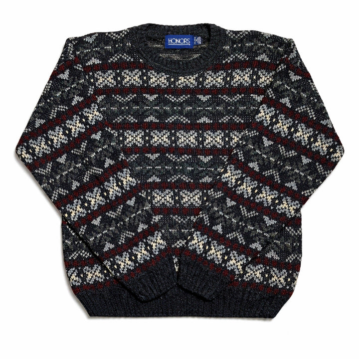 [BUNJANG] HONORS Fair Isle Nordic Knit Sweater / USA 90s 미국빈티지 아메카지 페어아일 노르딕 보헤미안 니트 스웨터