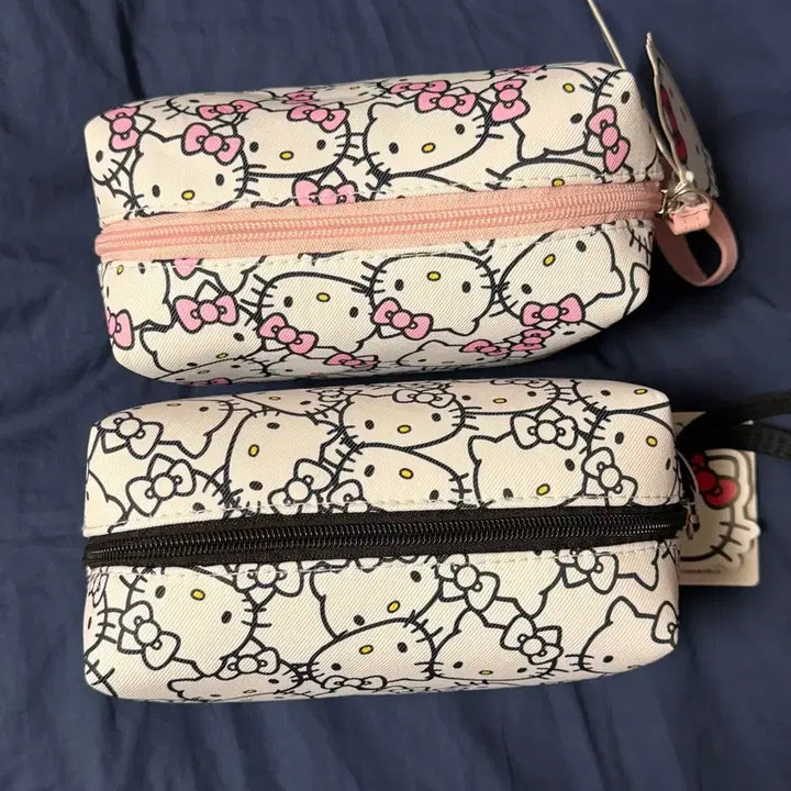 [BUNJANG] Sanrio Hello Kitty Face Pattern Pouch Bag / 산리오 헬로키티 키티 파우치 가방 새상품