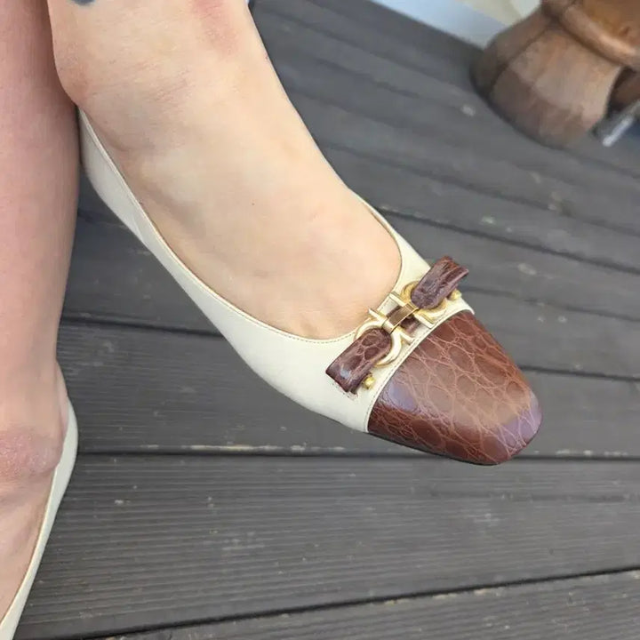 [BUNJANG] Lancel Buckle Pointed Heels 235 / 란셀 버클포인트구두 235
