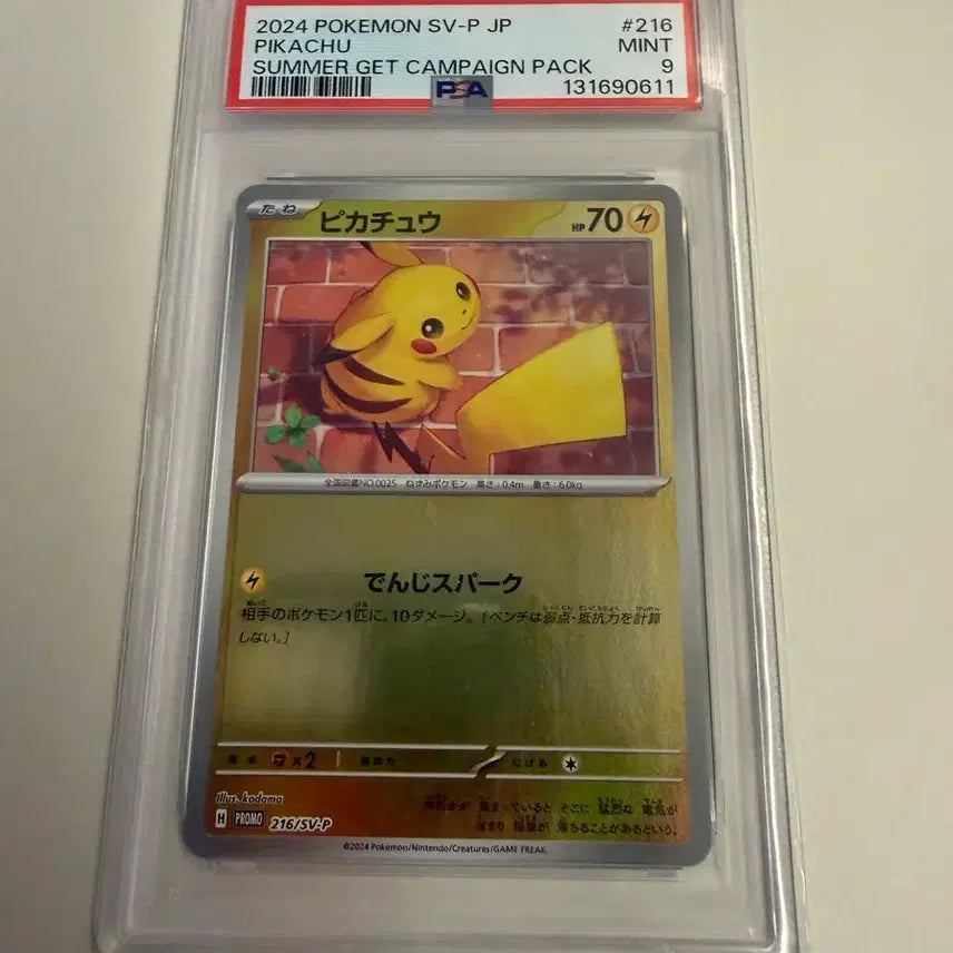 [BUNJANG] Pokemon Pikachu 2024 Summer Campaign Card Set / 포켓몬카드 피카츄 2024 서머 캠페인 psa9 8 7 세트