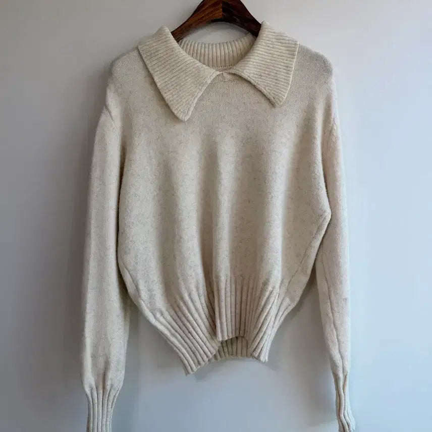 [BUNJANG] THE IZEL Sailor Collar Knit Top (Ivory) / [S] THE IZEL 더 아이젤 세일러 칼라 니트 (아이보리)