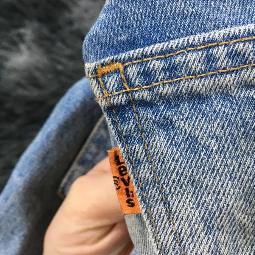 [SOLD OUT] 투티/0314 리바이스 517 오렌지탭 부츠컷 청바지 데님 팬츠 워싱