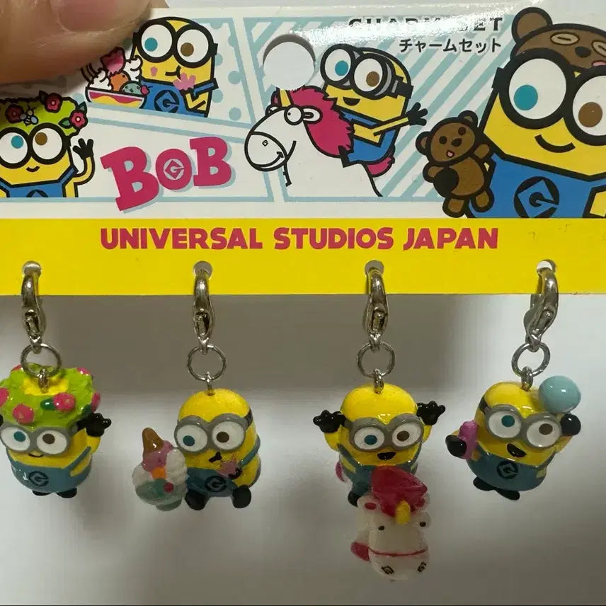 [BUNJANG] Universal Studios Japan Minions Keyring Set / USJ 미니언즈 키링 세트 유니버셜