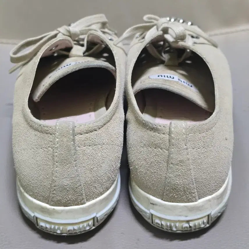 [BUNJANG] Miu Miu Studded Suede Sneakers / 미우미우 스터드 스웨이드 스니커즈