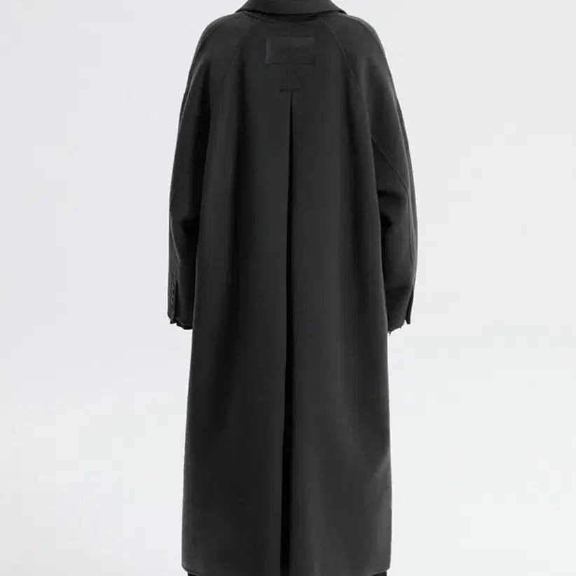 [BUNJANG] Trimming Bird Wide Long Coat Dark Gray / 트리밍버드 와이드 롱코트 다크그레이