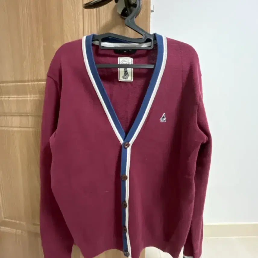 [BUNJANG] Beanpole Maroon Cardigan / 빈폴 마룬색 가디건