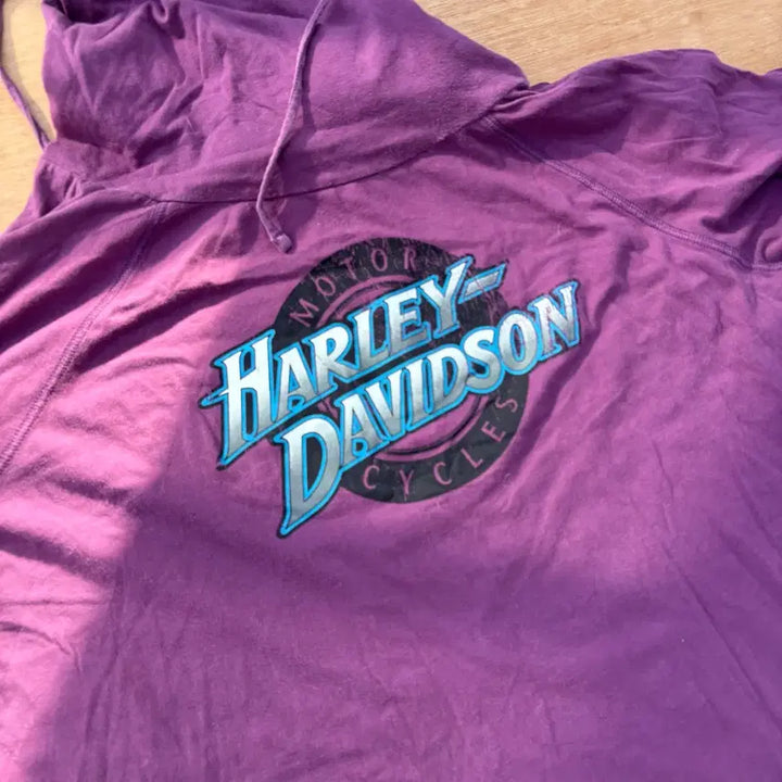 [BUNJANG] Harley-Davidson Logo Purple Hoodie / Harley-Davidson Logo Purple Hoodie 할데