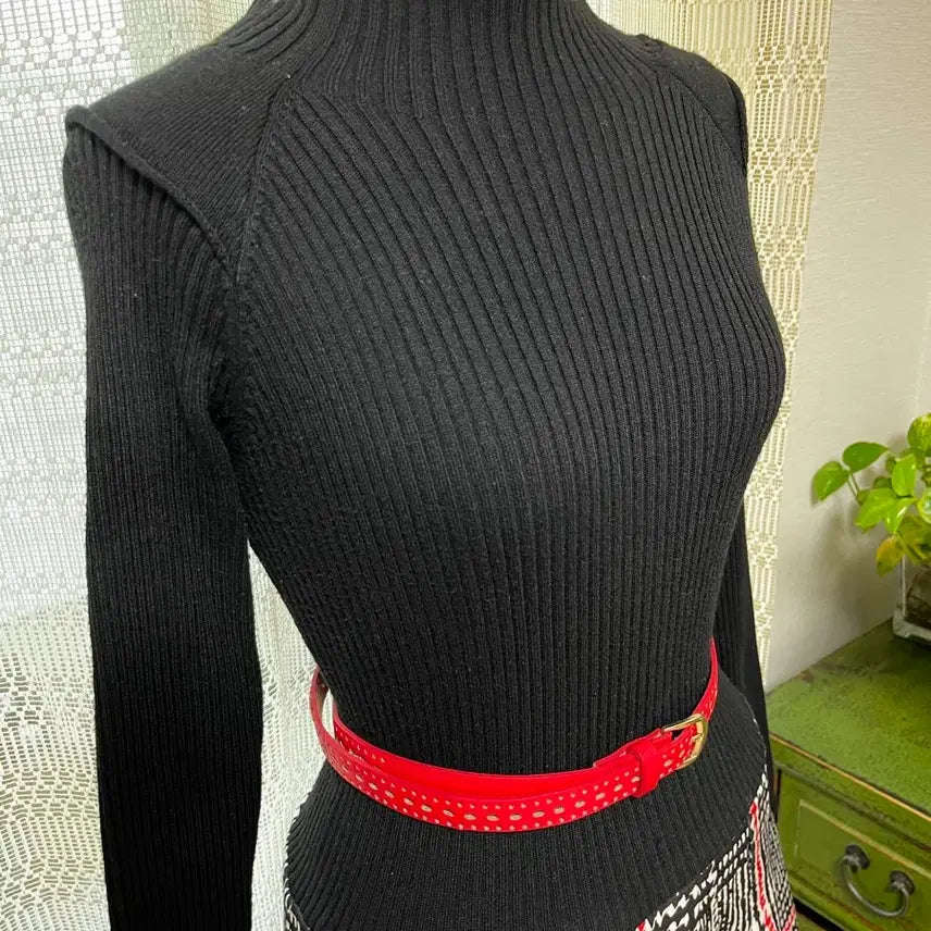 [BUNJANG] Natsang Checkered Knit Dress / 나트상의체크원피스