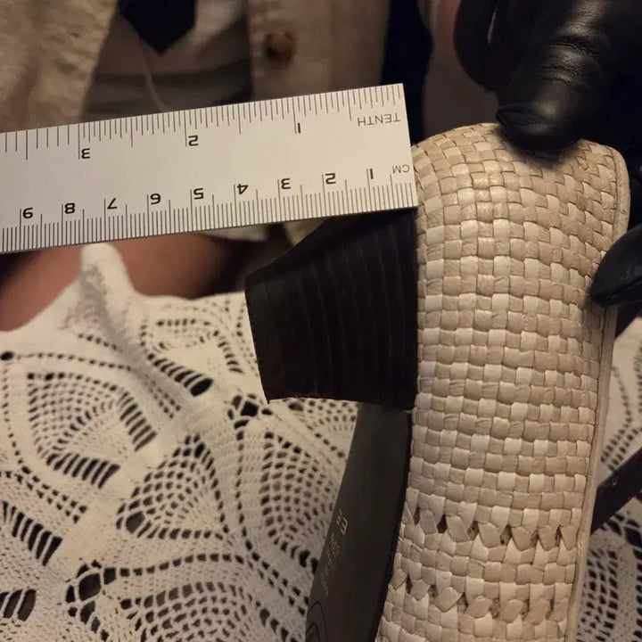 [BUNJANG] Ivory Weaving Japanese Handmade Leather Shoes 235 / 아이보리 위빙 일본수제 가죽구두 235