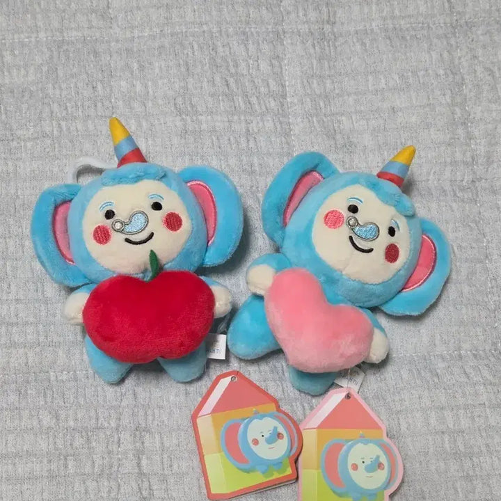 [BUNJANG] Geumjok-i Elephant Character Keyring / (재고 하트2) 금쪽이 코끼리 캐릭터 인형 키링