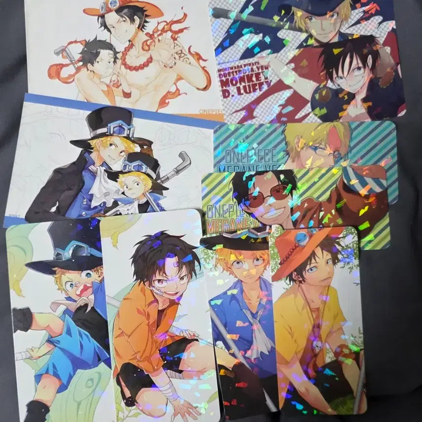 [SOLD OUT] 원피스 루피 에이스 사보 카드텍,엽서 판매해요!